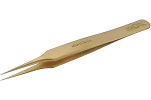 KD89 Horotec MSA12.303 - Pinzas de precisión para relojería de latón - Excelente acabado - Fabricado en Suiza - Diferentes tamaños a elegir (12.303-4)