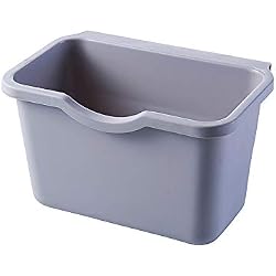 Rameng- Poubelle de Porte a Accrocher Poubelle Suspendue en Plastique pour Cuisine Placard (Gris)