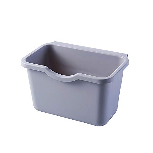 Rameng- Poubelle de Porte a Accrocher Poubelle Suspendue en Plastique pour Cuisine Placard (Gris)