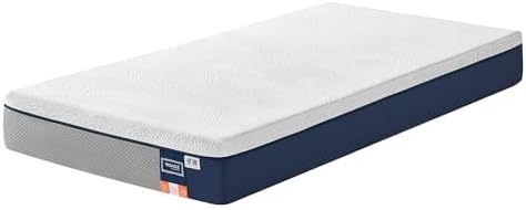 VASAGLE Colchón 90 x 190 cm, Colchón Individual, Espuma Viscoelástica con Gel, Firmeza Media Tirando a Suave en 7 Zonas, Funda Transpirable y Lavable a Máquina, Grosor 20 cm, Azul RMZ121QZ01