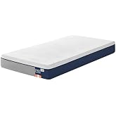 VASAGLE Memory Foam Mattress with Gel, 190 x 90 x 20 cm | Medium Firm Double Mattress, 7 Support Zones, 1 Unit, Blue, MOSEY C
