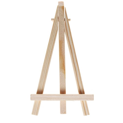 Holz Display Staffelei, sicai 12 Stück 15,2 cm Hochzeit Ort, Name Holder Menu Board Mini für Malen Basteln Zeichnen - 4