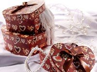 infactory Herzförmige Geschenk- & Deko-Boxen, 3er-Set - 8