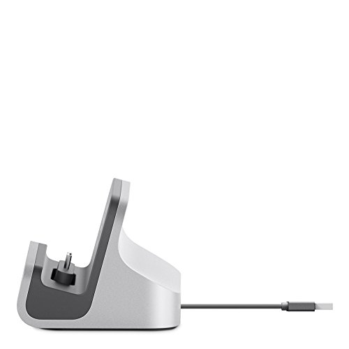Belkin PowerHouse Sync-/Lade-Dock (Micro-USB-Anschluss, geeignet fÃ¼r Smartphones, Samsung Galaxy S7/S7 Edge, Samsung Galaxy S6/S6 Edge, Nokia Lumia, u.a.) silber
