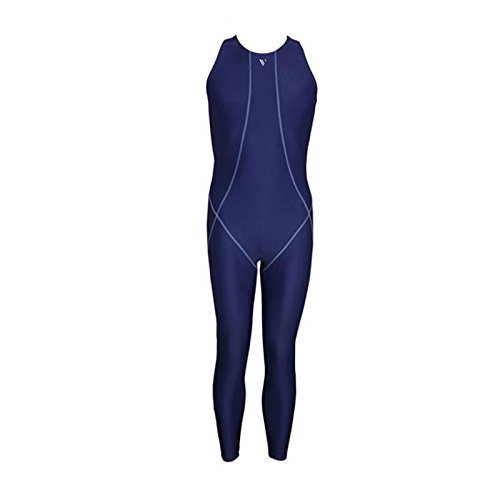 Veloz Men Swim Wear - Bodysuits for Men | Xtralife Lycra | Chain Stitch (with YKK Zip) Sleeveless/Full Legs - ORE