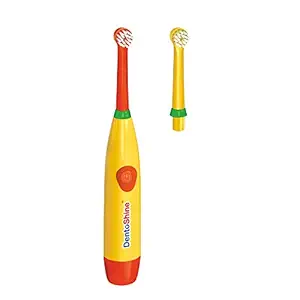 DentoShine Power Toothbrush for Kids (Yellow (with 2 Duracell Chhota Power batteries))