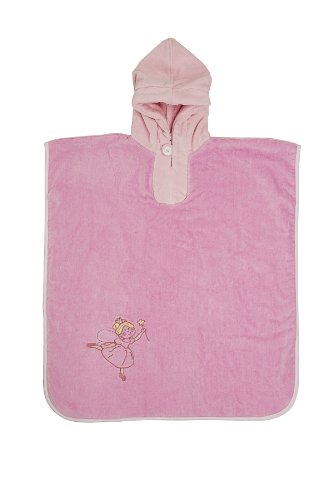 Preisvergleich Produktbild Slumbersac Bade Poncho mit Kaputze für Kinder 5-8Jahre - Pink Fairy