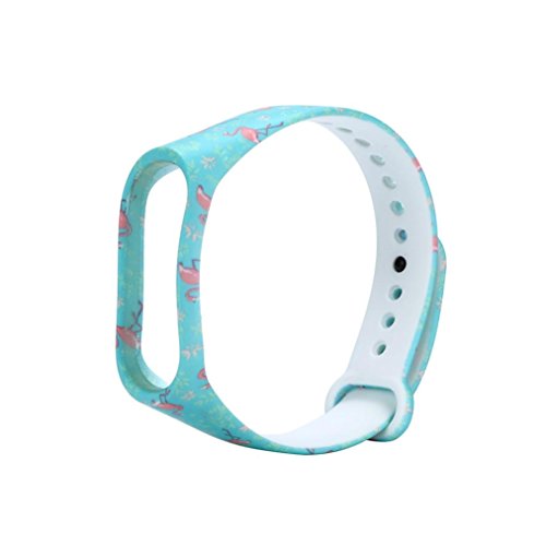 ??Amlaiworld Correas de Reloj compatibles con Xiaomi Mi Band, Moda Pulsera de Repuesto de Silicona Correa de Banda Reemplazo de Pulsera (H, Correas de Reloj compatibles con Xiaomi Mi Band 3)