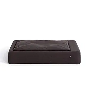 Tuft & Needle Dog Bed - Small - Charcoal - Stylish, Detachable Travel Cushion, Water Resistant, Durable with Removable Machine Washable Covers