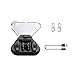 Produktbild prom-note Kabellose Kopfhörer BL02 Wireless versteckten wasserdichten Sport Ohr zum Aufhängen bluetooth4.2 Headset Kopfhörer + 300 mAh Speicher für iPhone Android mit Lade Box, schwarz