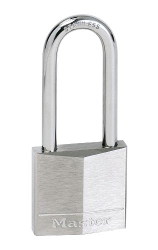 Master Lock Cadenas marine, extérieur, inoxydable, corps de 40mm, anse longue de 51mm