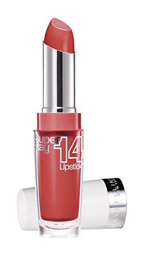 Maybelline New York Make-Up Lippenstift Superstay 14h Megawatt Lipstick Burst Of Coral / Zartes Rot mit 14 Stunden Halt, 1 x 3,5 g