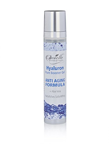 Hyaluron-Säure-Gel Develle Pure Booster 50 ml. I Hyaluronsäure-Konzentrat Gel I Hochkonzentriertes Hyaluron-Serum | Hyaluron-Booster Gesichtspflege | Anti-Aging Fluid für das Gesicht als Tagepflege und Nachtpflege I Hyaluron-Gel Vegan und ohne Parabene - 3