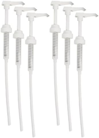 Espresso Supply 903316 Syrup Bottle Pump, 750ml, Set of 6 by Espresso Supply