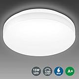 💡Blendfrei/sicher: Das cremeweiße Kunststoffgehäuse bietet blendfreies Licht und ist isoliertund, daher sicherer zu verwenden.