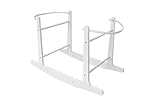 Cuddles Collection Rocking Moses Basket Stand (White)