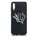 Produktbild ChoosEU kompatibel mit Samsung Galaxy A70 2019 Hülle Silikon Muster Konstellation Schwarz Handyhülle für Mädchen Frau Mann, Dünn Silikonhülle Bumper Stoßfest Slim Case Schutzhülle Soft Cover - Stier