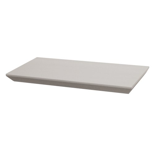 OLIVER - Bevelled 18inch / 46cm Floating Wall Shelf - White
