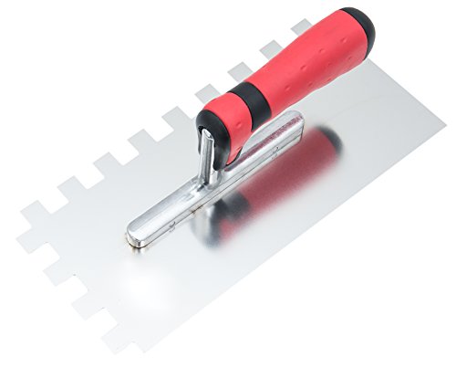 Connex Zahnglättekelle 130 x 280 mm, Zahnung 15 x 15 mm Vorn Rechts, 2-Komponentengriff, 1 Stück, COX781231