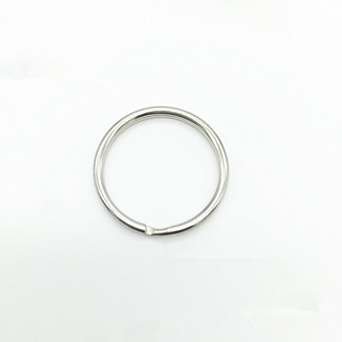 Nikgic 25 mm Metall Double Loop Split Key Ring Schlüsselringe Split-Ring-Schlüsselring für Schlüsselanhänger und Basteln 50 Stück - 4