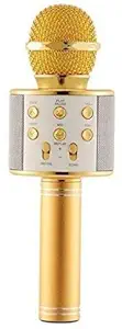 DK Home Bluetooth Singing Mike with Recording Portable Karaoke Mic with Microphone Speaker for Singing, Kids, Speech, All Smart Phones (Multicolor)