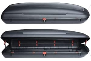 ITALFODERE Box Baule da Tetto 480 LITRI Effetto CARBON Portapacchi Portatutto Portasci Portabagagli UNIVERSALE