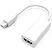Produktbild KanCai Mini DisplayPort auf HDMI, 1080P Mini DP (Thunderbolt™ Port Kompatibel) zu HDMI Male to Female Kabel HDTV Adapter Konverter (Weiß)