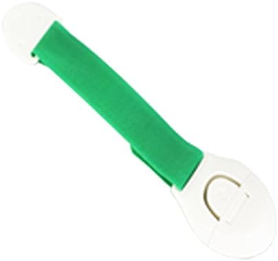 Toddler Baby Kids Child Safety Lock Proof Cabinet Drawer Fridge Cupboard Door UK. (Green-A, 10Pcs)