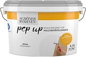 BRILLUX Pep up Renovierfarbe für Holzvertäfelungen weiss seidenmatt 2,5l