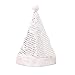 Produktbild Nikolausmütze Weihnachtsmütze Kopfschmuck Weihnachtsdeko Pailletten Weihnachtsmütze für Erwachsene, silber