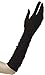 Produktbild Plisse Lycra Black Lycra Satin & Sequin Gloves for Fancy Dress Costumes Accessory