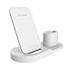 Produktbild 10W 3 in 1 Qi-zertifizierter kabelloser Schnellladegeräthalter für iPhone iWatch AirPods - Weiß