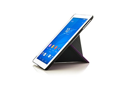 Forefront Cases® Neue Origami Leder Hülle / Tasche / Case / Cover für Sony Xperia Z4 Tablet-PC (25,6 cm 10,1 zoll) SGP771 (Juni 2015) – Rundum-Geräteschutz und intelligente Auto-Sleep-Wake-Funktion mit 3-JAHRES-GARANTIE VON FOREFRONT CASES – inkl. Eingabestift - 3