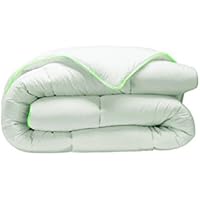 Top SHOP edredón edredón 200 x 200 cm. Ligero Primavera/Verano antiácaros de microfibra 400 gr bordo verde