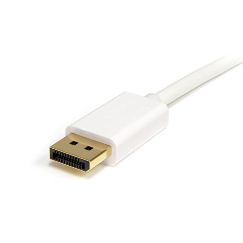 StarTech 1m Mini DisplayPort 1.2 auf DisplayPort Adapterkabel – mDP zu DP 4k x 2k Kabel – St/St – Weiß - 3