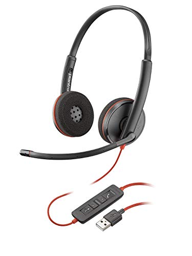 Casque mono filaire Plantronics Blackwire 3200 Stéréo USB Noir