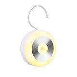 Iluminación multifuncional: se puede usar como luz inalámbrica para cajones, baños, baúles. Perfecto para ser utilizado en el ático, en el armario, en la despensa de suministros de emergencia. Sobre cambiador o mesilla de noche como luz nocturna silenciosa.
