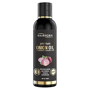 HAIRHORN Onion Hair Fall Shampoo for Hair Growth & Hair Fall Control, with Onion Oil & Plant Keratin 100ML (PACK OF 1)