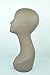 18" Tall PVC Plastic Female Mannequin Head Brown Color PV3
