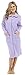 Price comparison product image SLK KENTEX FASHIONS LTD Womens Soft Polar Fleece Zip Through Dressing Gown Zipped Robe (12/14, Lilac)