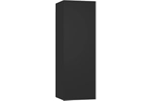 vidaXL Mueble para TV Colgante Soporte Armario Aparador Estante Salón Sala de Estar Decoración Entretenimiento de Contrachapada Negro 30,5x30x90 cm