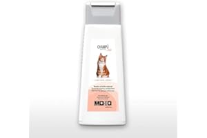MD-10 COLLECTION Champú para Gatos Limpieza Total - Desengrasante con Hierbas Naturales - Elimina Grasas Sebáceas - Champú Hidratante y Dermoprotector con Vitamina D-Pantenol - pH Neutro - 300 ml - MD10 Collection