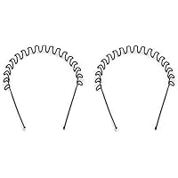 ELRINZA (Hair Band Pack of 2) for Men and Women Daily Use Black Spring Zigzag Wave Metal Hair Hoop Band pack of 2 color…