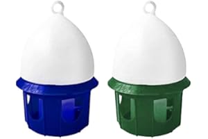 KLOVA Abreuvoir automatique pour oiseaux portable pour pigeons Distributeur d'eau avec plastique durable pour abreuvoir à pigeons 4L, 6L, 8L, 10L, distributeur automatique d'eau pour cages