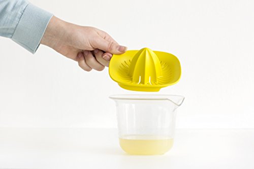 Brabantia 110085 Saftpresse mit Messbecher 500 ml, Plastik, gelb, 28.5 x 28.5 x 15 cm - 5