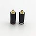 Produktbild Ochoos 1 Paar versilberte Kopfhörer-Stecker DIY HiFi für Shure SE535 SE846 UE900 Carbon Fiber Shell MMCX Connector, schwarz