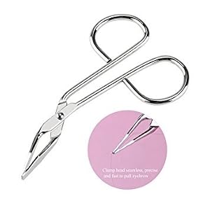 B-Black ® Bella Stainless Steel Scissors Shaped Clip Tweezer for Eyebrow (Silver) Useful acnhe for Reconstruction Nail… - Image 3
