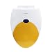 Produktbild Exerz PP-052 18" Familien-WC-Sitz mit eingebautem Kindersitz Töpfchen für Kinder Erwachsene/Toilettensitz/stabile Scharniere/leicht zu montieren/Badezimmer Waschraum WC (Gelb)