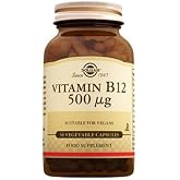 Solgar Vitamin B12 500 mcg, 50 Kaps&uuml;l, Vejetaryen Uygun