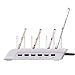 Produktbild Tragbare Mini-USB-Schnellladestation mit 6 Anschlüssen Universal Desktop Tablet & Smartphone Hub-Ladestation mit Mehreren Geräten (weiß)